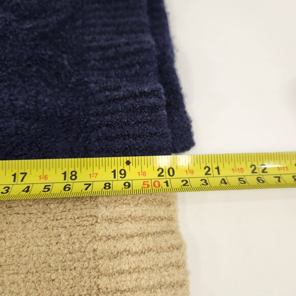 Oak & Fort Large Checkered Cardigan Size MEDIUM Blue Tan - Picture 8 of 8